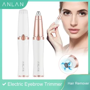 ANLAN New Design Electric Eyebrow Trimmer .Makeup Painless Eye Brow Epilator, Mini Shaver Razors, Portable Facial Hair Remover.
