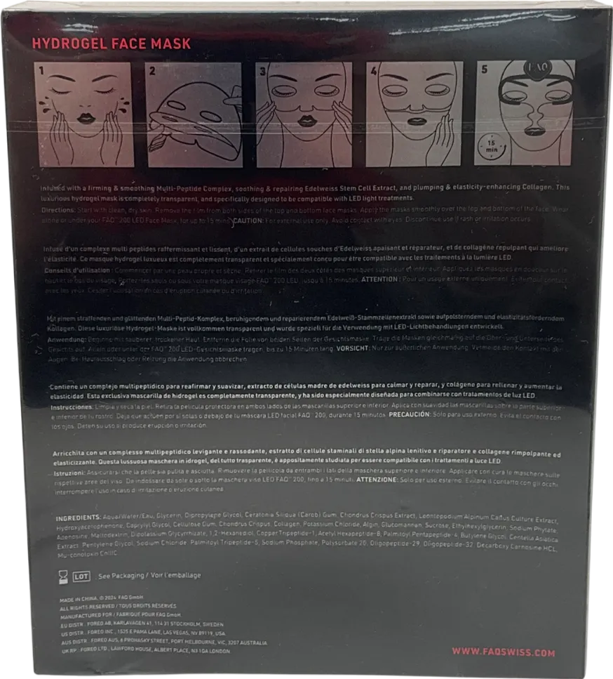 faq Glass Skin Collagen Face Mask 5x28g
