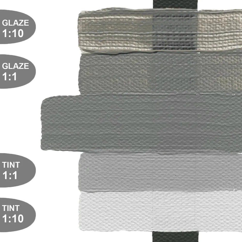 Golden Heavy Body Acrylic Paints (Black, White & Gray Colors)