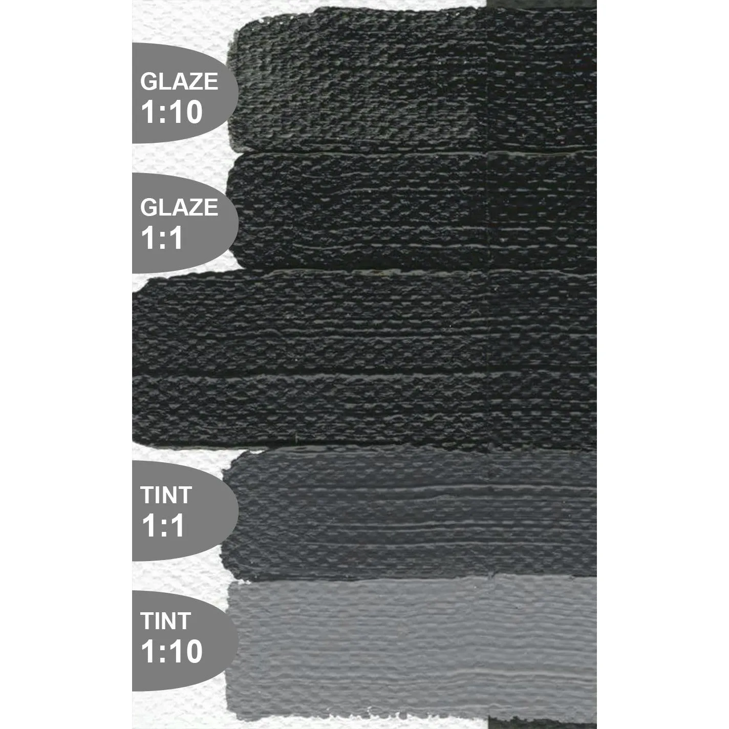 Golden Heavy Body Acrylic Paints (Black, White & Gray Colors)