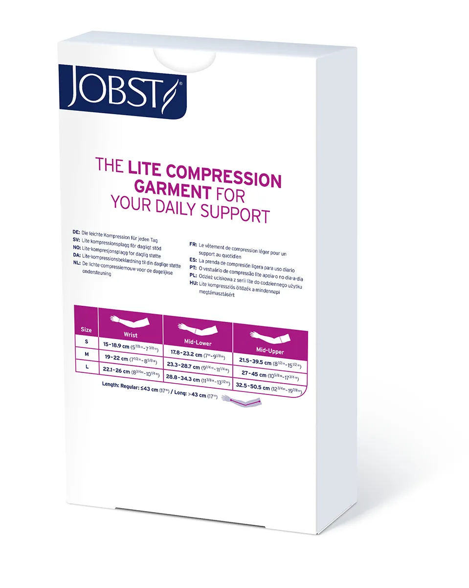 JOBST Bella Lite Armsleeve 15-20 mmHg w/ 2" Silicone Top Band