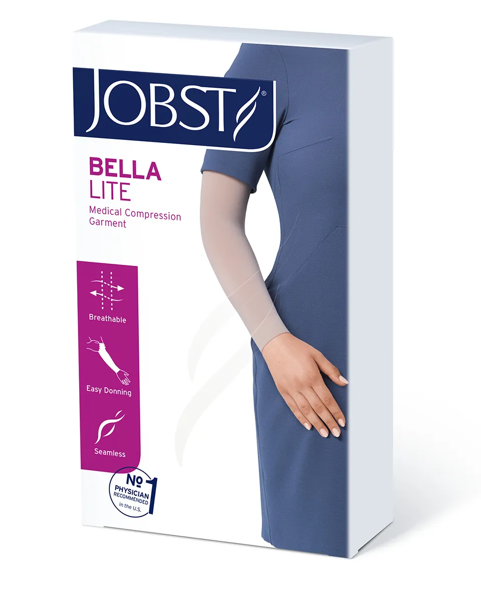 JOBST Bella Lite Armsleeve 15-20 mmHg w/ Gauntlet   Silicone Dot Band