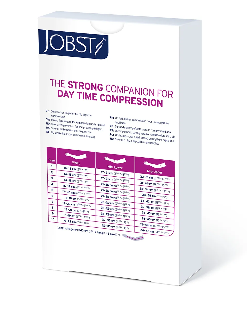 JOBST Bella Strong Armsleeve 30-40 mmHg w/ Silicone Top Band