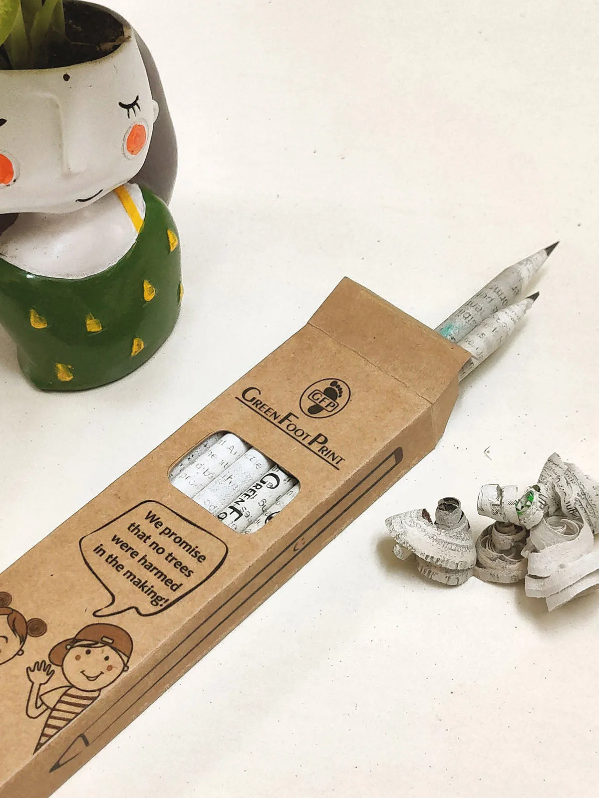 Recycled Newspaper Pencils - Pack Of 30