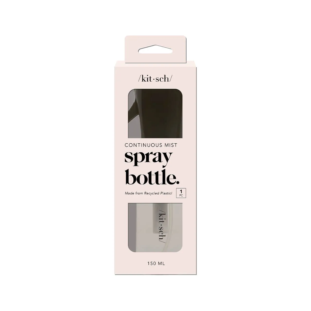 Recycled Plastic Continuous Spray Bottle - Black