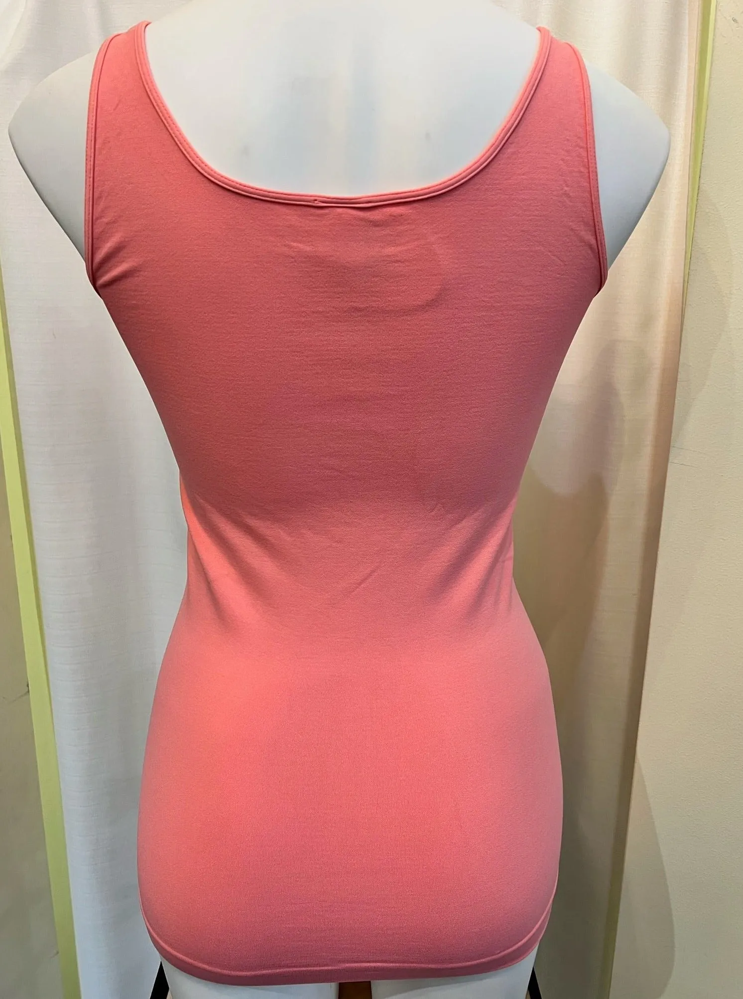 Signature Jersey Tank Top [Flamingo Pink-NS5178]