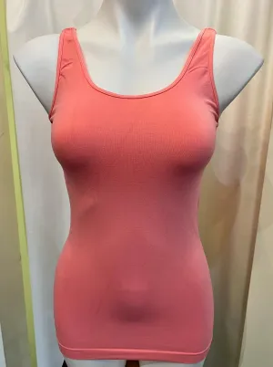 Signature Jersey Tank Top [Flamingo Pink-NS5178]