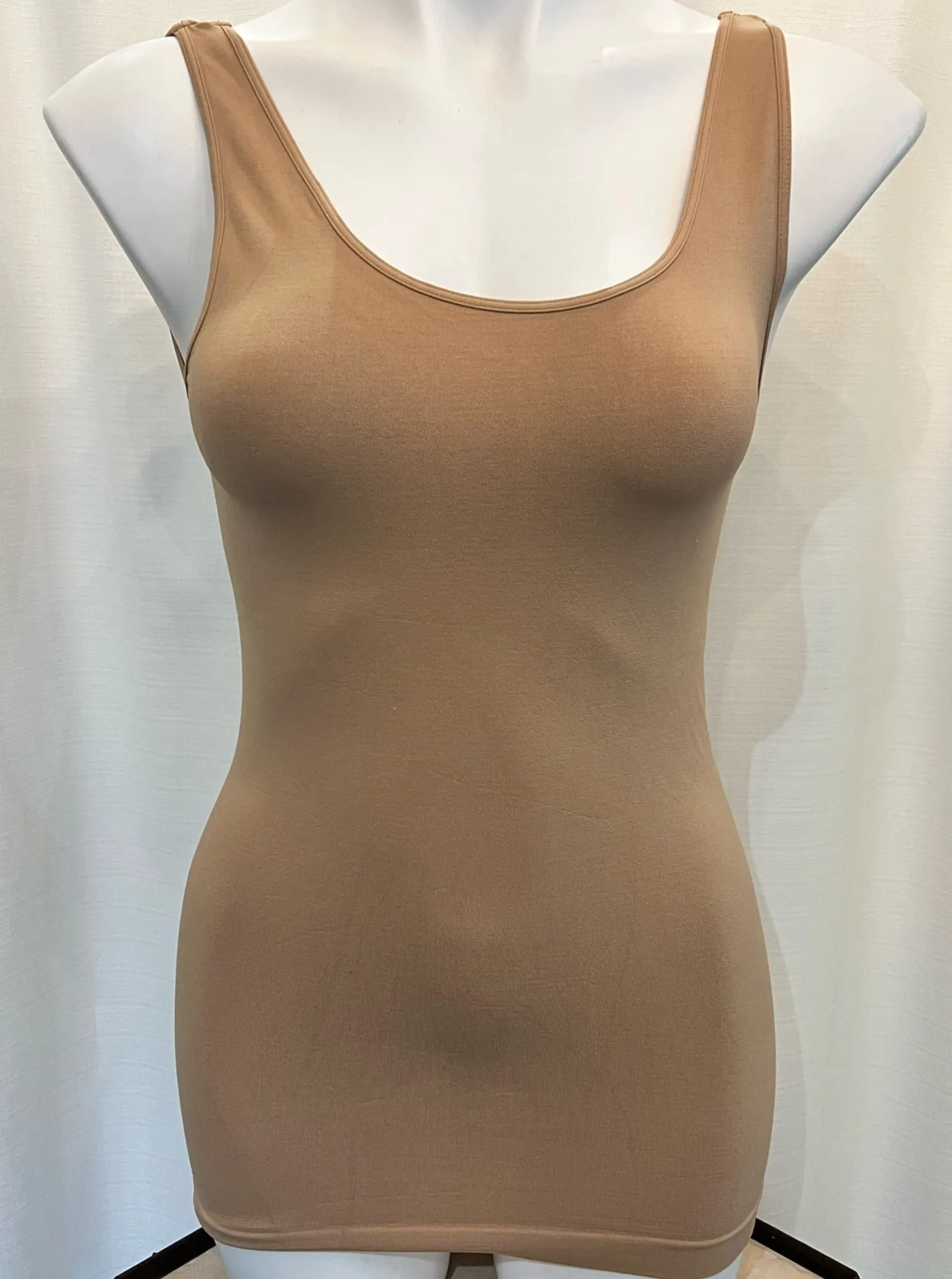 Signature Jersey Tank Top [Sand Beige-NS5178]