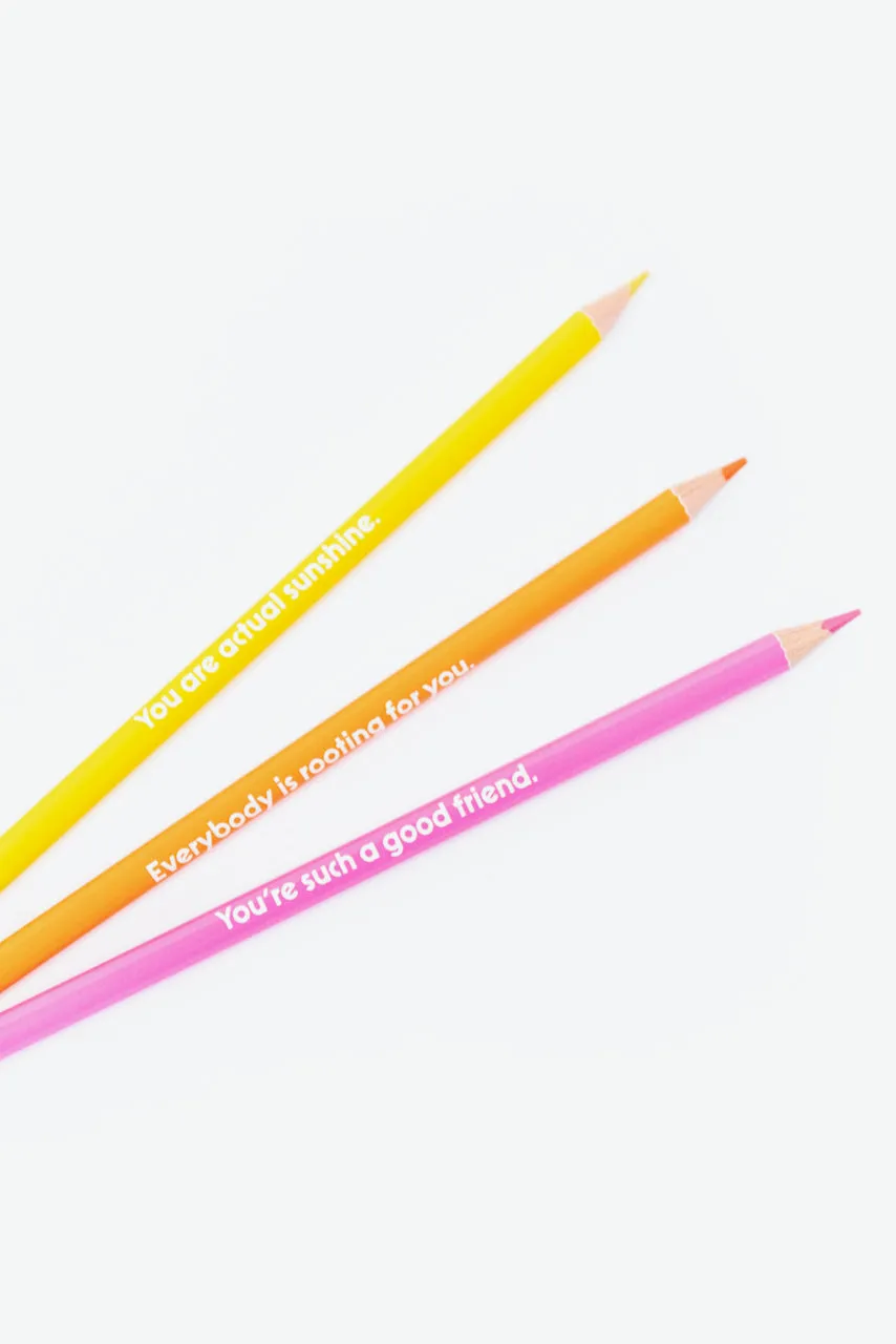 Talk to Me Compliment Colored Pencils